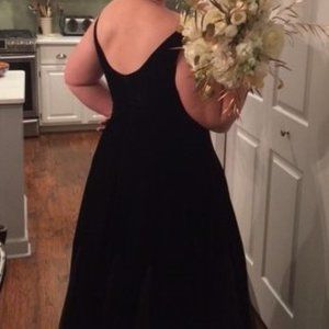 Black Velvet Formal Dress